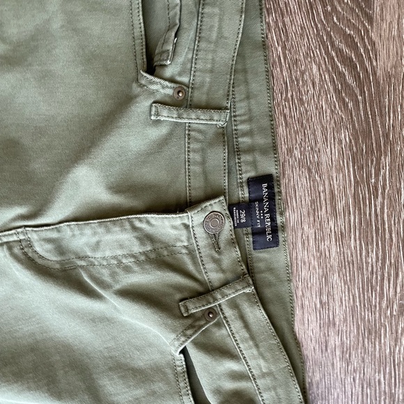 Banana Republic Army Green Jeans - Picture 2 of 3